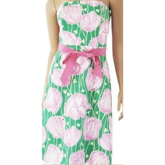 Lilly Pulitzer Women's Tulip to Tango Strapless dress, Size 4. - Picture 1 of 6